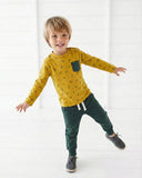 Bebek Doğal Baskılı 2 Parçalı Eşofman Takımı | Unisex Kız Erkek | 6 Ay – 4 Yaş | RG 313