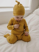 Bio-Baby-Strampler und Mütze