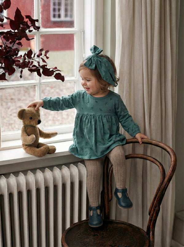 Baby Printed Dress & Hair Clip Set | RG321