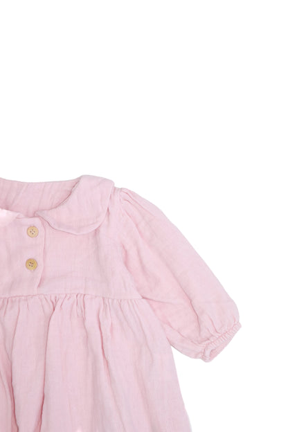 Baby 100% Muslın baby Collar Dress
