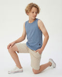 Young Boy Sleeveless T-Shirt | Ages 9-15 | Relaxed Fit Summer T-Shirt | RG3281