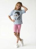 Genç Kız Likralı Şort Tayt