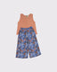 Young Girl Undershirt &amp; Patterned Trousers Set