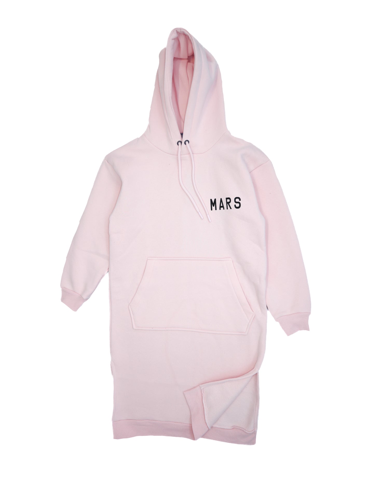 Young Girls Hooded Sweat Dress with Mars Print Detail