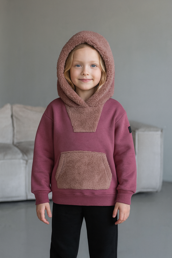 Genç Unisex Kanguru Cepli Kapüşonlu Sweatshirt | 9–15 Yaş | RG Brand | RG3310