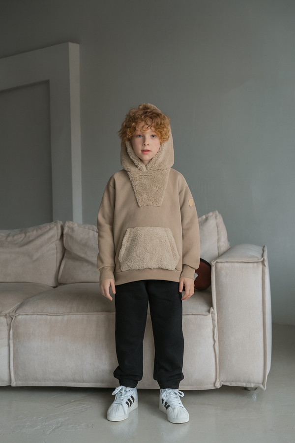 Genç Unisex Kanguru Cepli Kapüşonlu Sweatshirt | 9–15 Yaş | RG Brand | RG3310