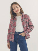 Genç Çocuk Cepli Ekose Gömlek Kışlık Oduncu Model 9–15 Yaş | RG3312