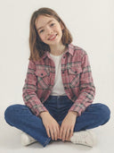 Genç Çocuk Cepli Ekose Gömlek Kışlık Oduncu Model 9–15 Yaş | RG3312