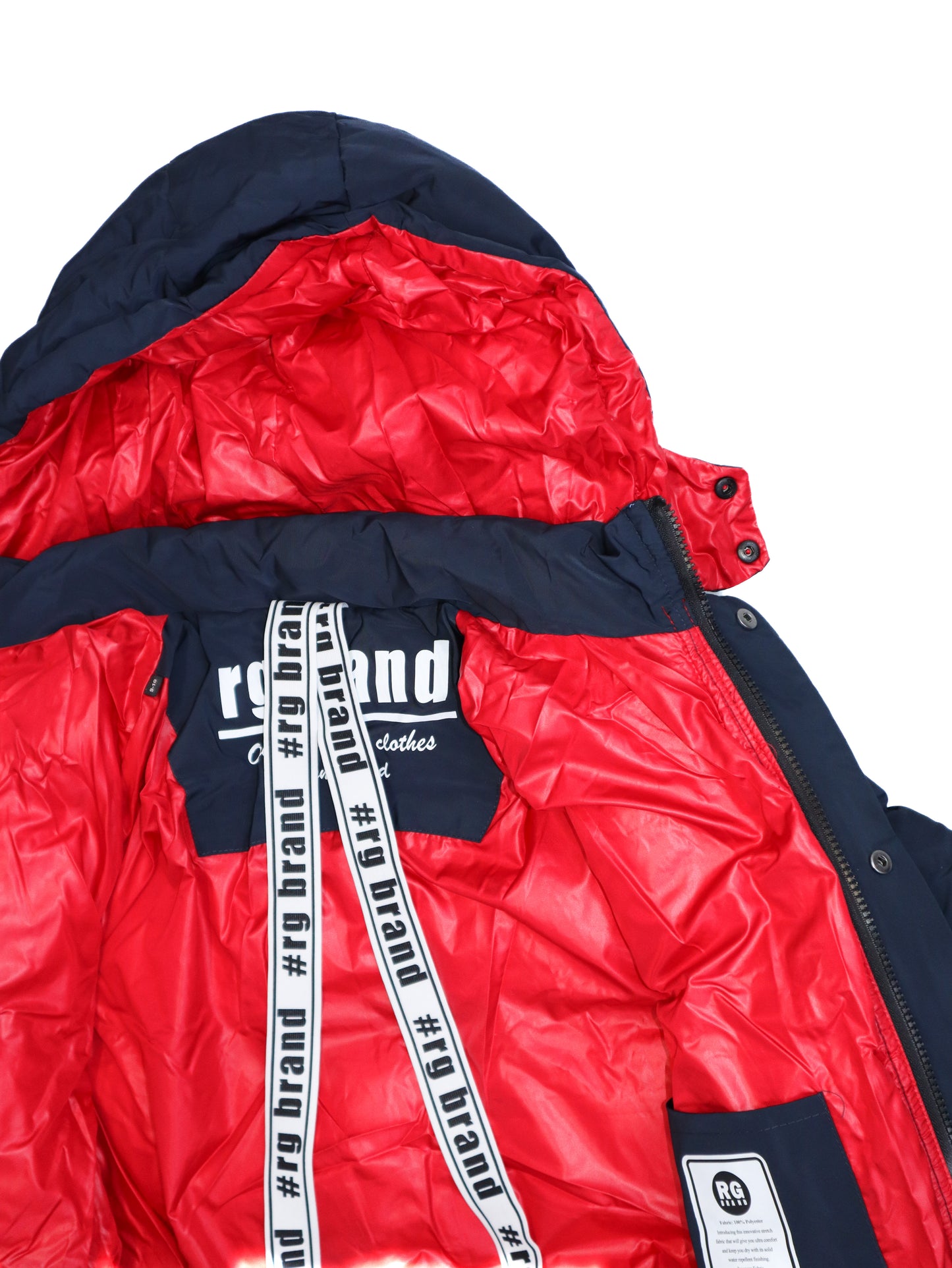 Young Unisex Suspender Detailed Puffer Coat