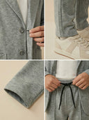 Детский костюм для мальчика | 9-15 лет | Комплект из 3 предметов из лайкры: брюки, футболка и пиджак | Для особых случаев | RG3317