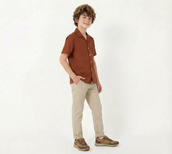 Chinohose für Jungen | 9–15 Jahre | Bequeme Passform, strapazierfähige Kinderhose | RG3352