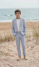 Mavi erkek çocuk takım elbise