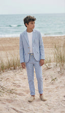 Mavi erkek çocuk takım elbise