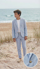 Mavi erkek çocuk takım elbise