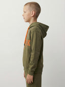 Genç Çocuk Spor Eşofman Takımı %95 Pamuk %5 Likra 9–15 Yaş | Haki & Lacivert | RG3367