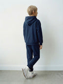 Genç Çocuk Spor Eşofman Takımı %95 Pamuk %5 Likra 9–15 Yaş | Haki & Lacivert | RG3367