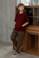 Genç Pamuk Kanguru Cepli Tişört