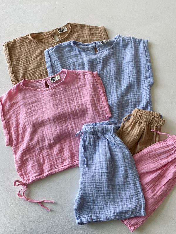 Musselin-Shorts-Set für Mädchen | 9–15 Jahre | RG Brand | RG3389