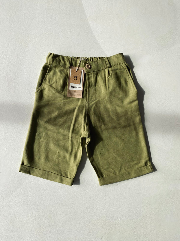 Genç Unisex Keten Şort | 9–15 Yaş | RG Brand | RG3394