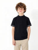 Erkek Çocuk Hakim Yaka Pike Tişört 9–15 Yaş | Nefes Alabilen Likralı, Farklı Renk Seçenekleri | RG3397