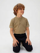 Erkek Çocuk Hakim Yaka Pike Tişört 9–15 Yaş | Nefes Alabilen Likralı, Farklı Renk Seçenekleri | RG3397