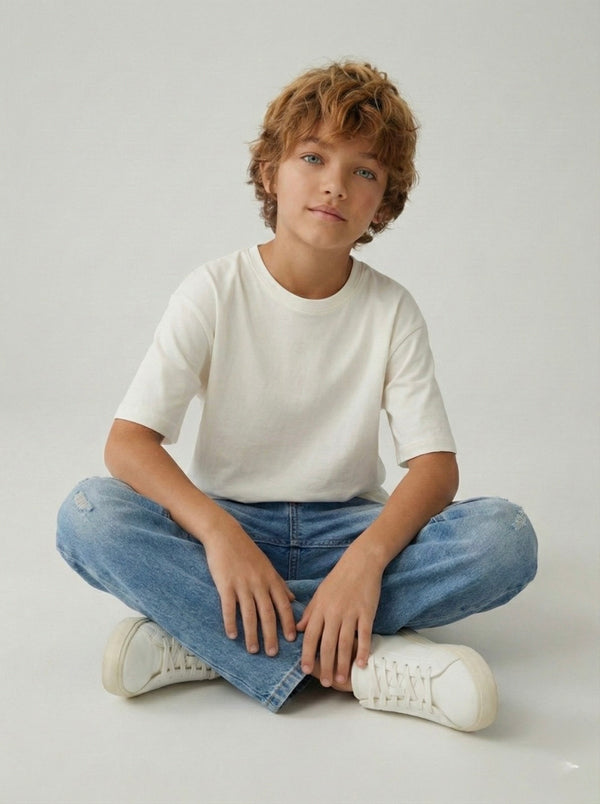 Weite Hose für Mädchen und Jungen | 9–15 Jahre | Blau, Schwarz und Grau | Bequeme Kinderhose | RG3399