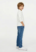 Genç Polo Yaka Uzun Kollu Pamuk Tişört | Günlük Rahat | 9-15 Yaş | RG3411