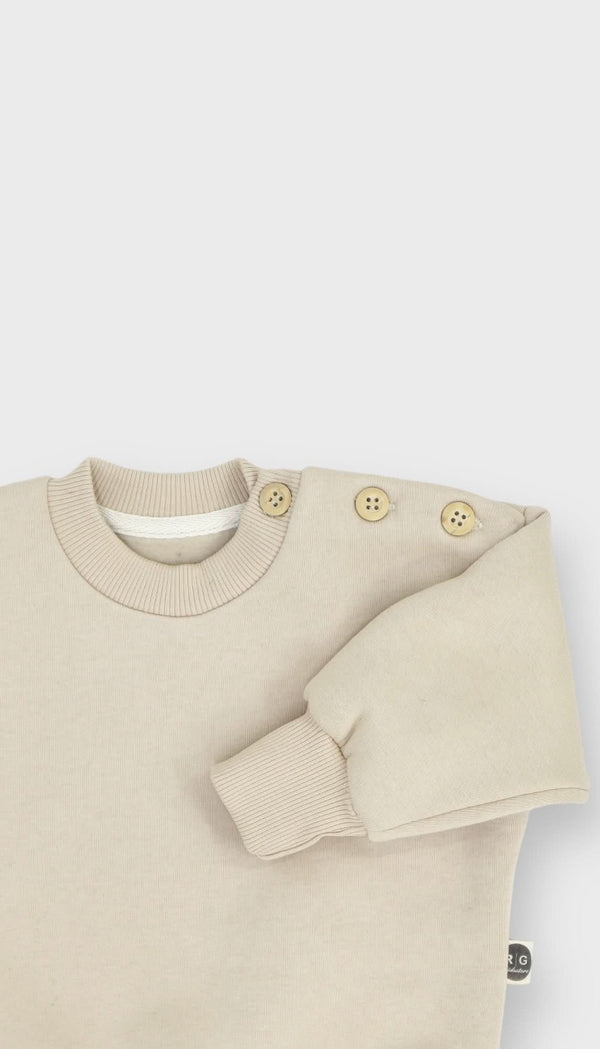 Baby-Pullover aus Baumwolle mit Knopfdetails | 6 Monate–4 Jahre | RG Brand | RG350