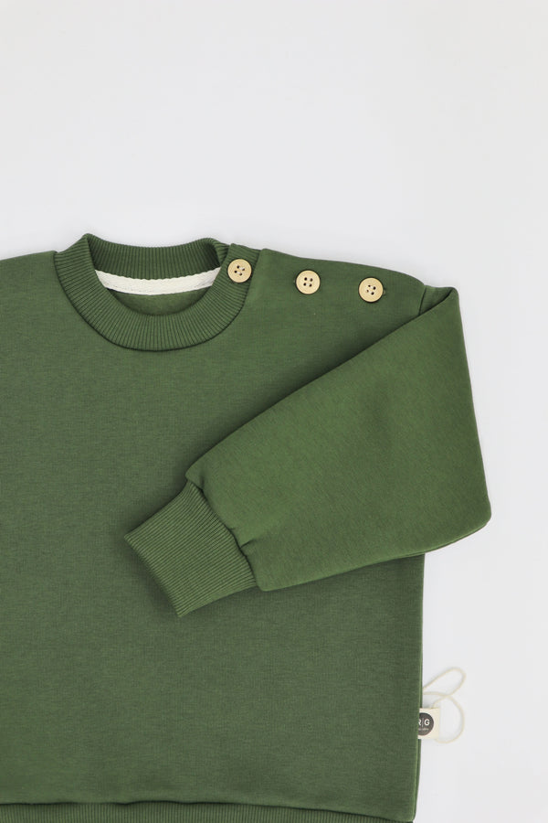 Baby-Pullover aus Baumwolle mit Knopfdetails | 6 Monate–4 Jahre | RG Brand | RG350