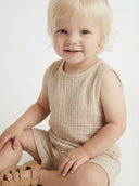 Pamuklu Müslin Bebek Şortlu Takım | RG Brand