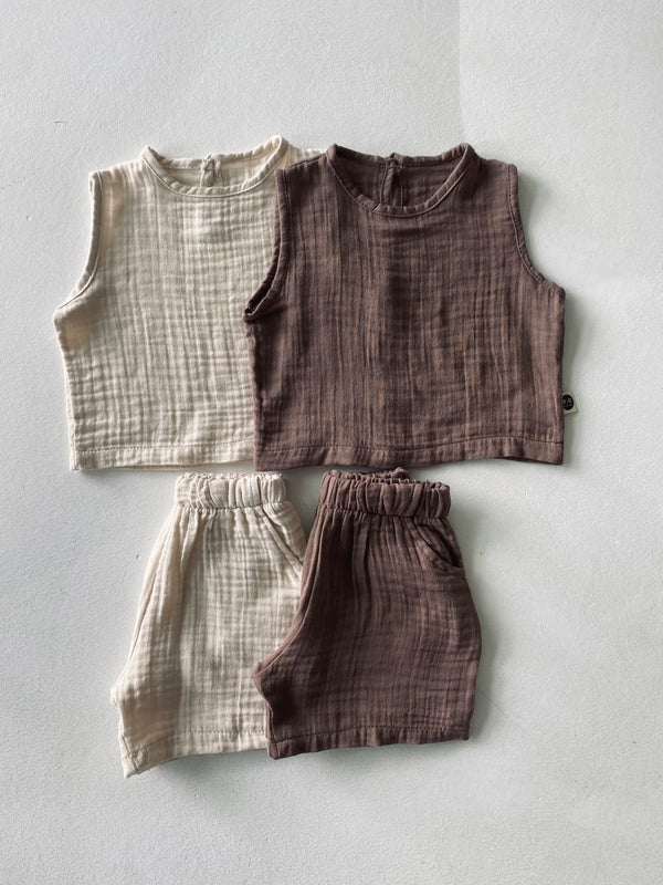 Katoenen mousseline baby shortpak | RG Brand | RG367
