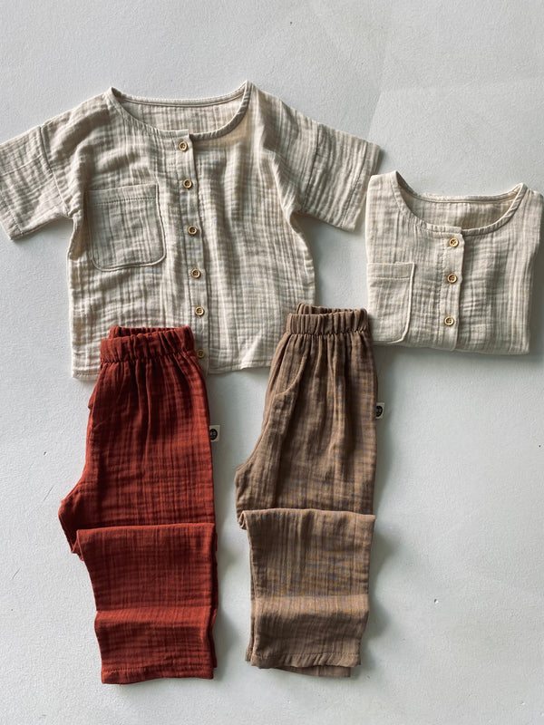 Pamuklu Müslin Bebek Takımı | RG Brand – Yumuşak ve Nefes Alabilir | RG368