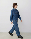 genç kargo cepli kot pantolon