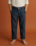 Lacivert Keten Pantolon