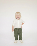 Krem Bej Keten Bebek Pantolon