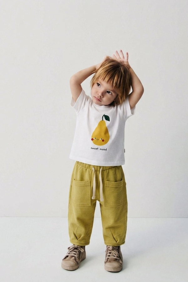 Bebek Balon Pantolon | 6 Ay–4 Yaş | Çift Cepli, Pamuk | Zeytin Yeşili | RG Brand | RG383