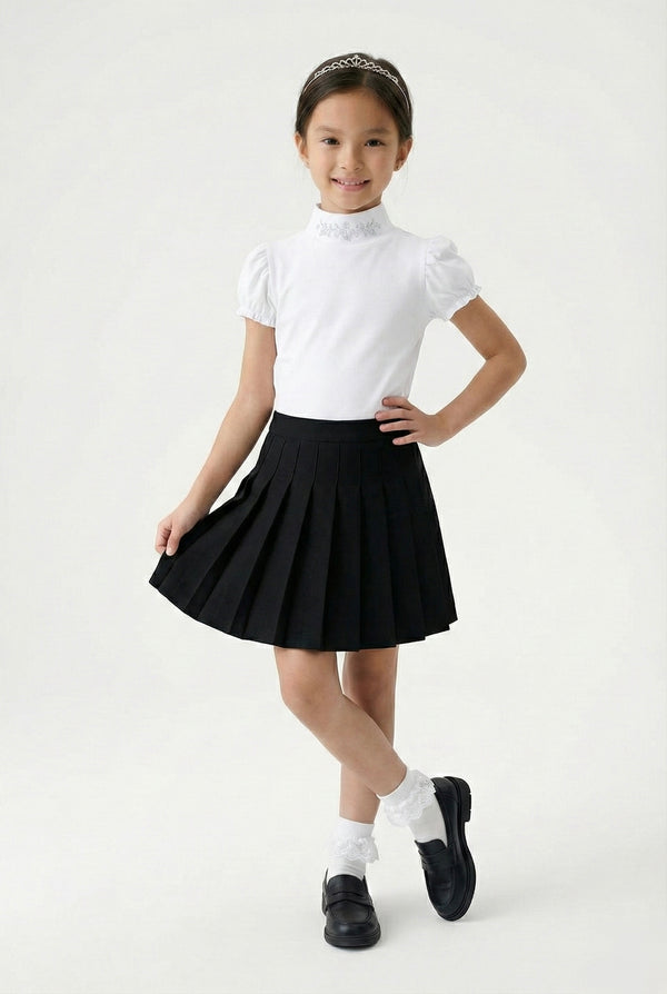 Prenses Kol Yarım Yaka Çocuk Badi | 6–12 Yaş | RG Brand | RG450