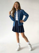 Джинсовая рубашка с вышивкой Young