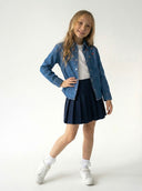 Джинсовая рубашка с вышивкой Young