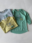 Baskı Detaylı Çocuk Elbise