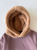 Children's Unisex Plush Detailed Winter Hoodie