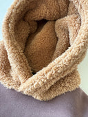 Children's Unisex Plush Detailed Winter Hoodie