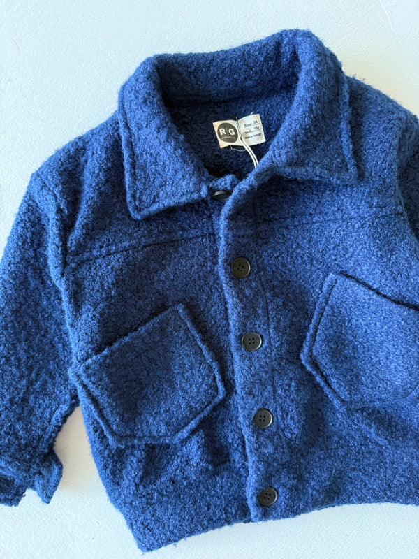 Kinderjacke mit Knopfdetails und Taschen | Mädchen & Jungen | 3–9 Jahre | Puderrosa, Marineblau | RG Brand | RG1442
