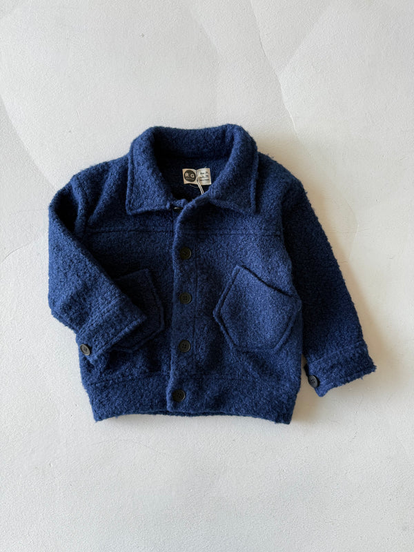 Kinderjacke mit Knopfdetails und Taschen | Mädchen & Jungen | 3–9 Jahre | Puderrosa, Marineblau | RG Brand | RG1442