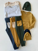 طقم سويت شيرت وبدلة رياضية للأطفال من الجنسين مكون من 3 قطع