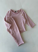 Kinder-Trainingsanzug-Set mit Schulterknöpfen und detailliertem Detail