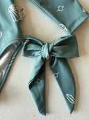 Rüschen-Bürsten-Badeanzug für Kinder mit langen Ärmeln