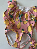 Rüschen-Bürsten-Badeanzug für Kinder mit langen Ärmeln