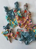 Kız Çocuk Fırfırlı Atlet, Şort ve Saç Tokası