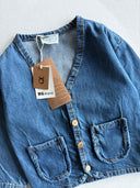 Kinder spijkerjasje – Klassiek ontwerp, comfortabele pasvorm, casual stijl